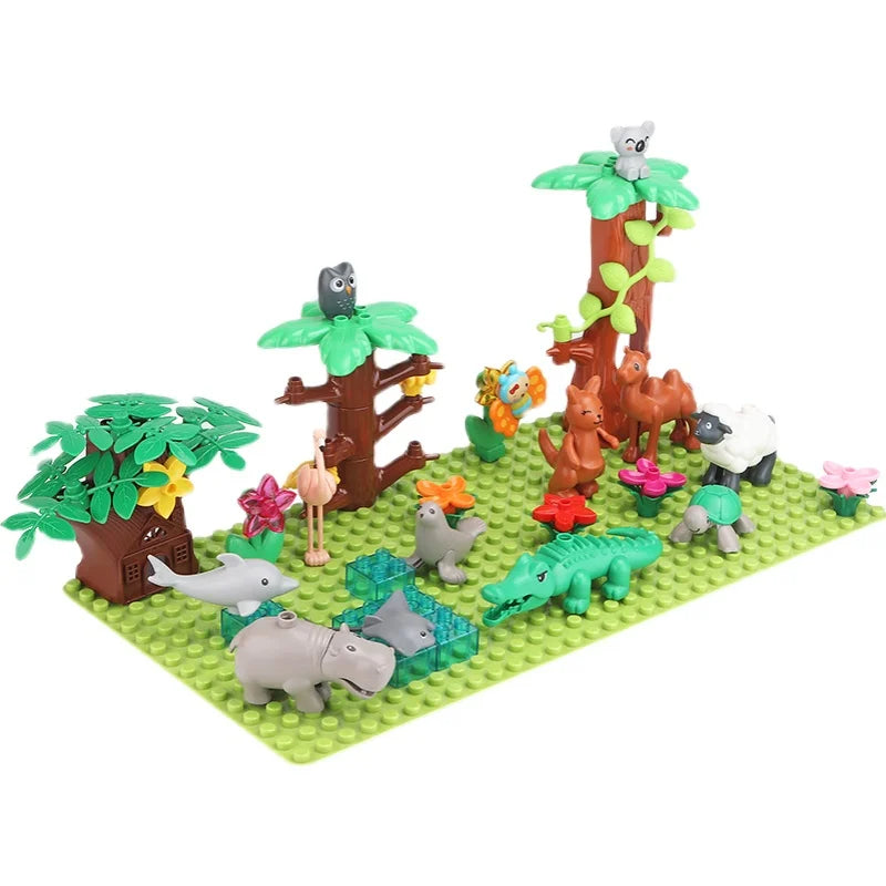 Big Bricks Zoo Animals Owl Koala Models