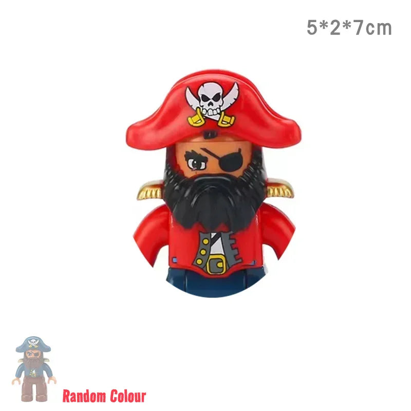 Big blocks Big Size Sea Adventure Ship Series with Pirates