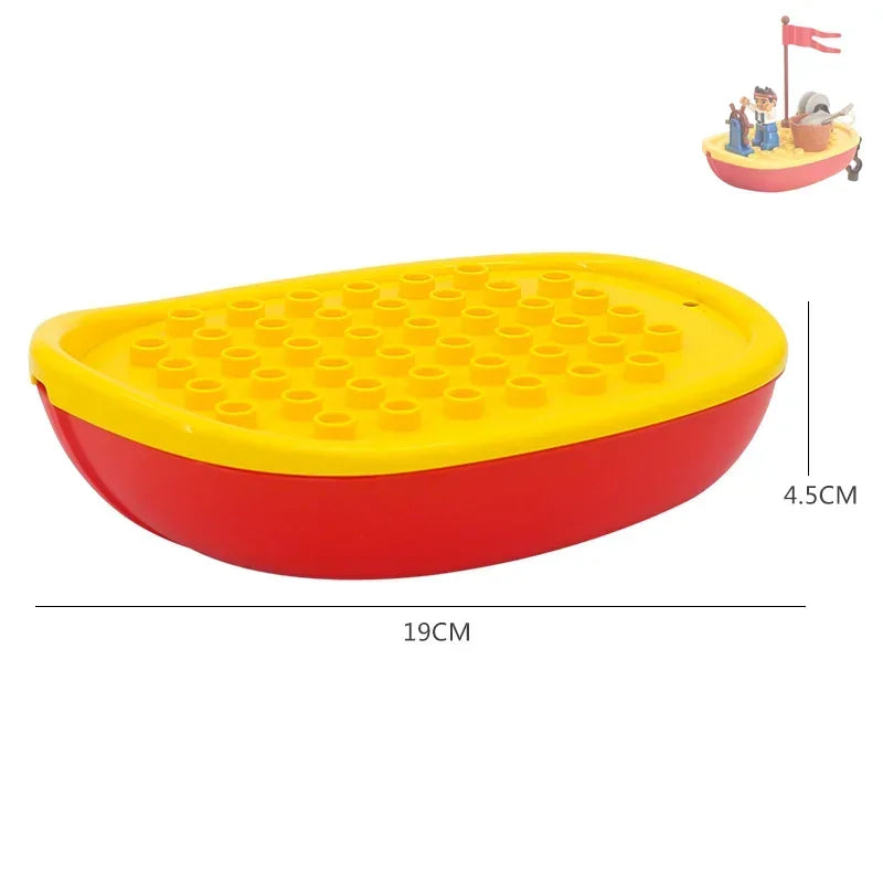 Big blocks Big Size Sea Adventure Ship Series with Pirates