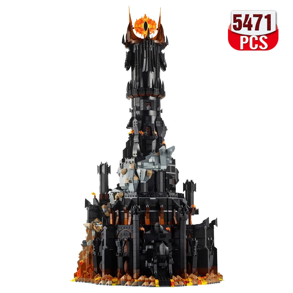 MOC Lord of Ring Black Tower Dark Model Building Blocks Kit Bricks