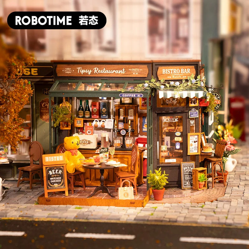3D Model Tipsy Restaurant Miniature Dollhouse 3D Bistro Bar