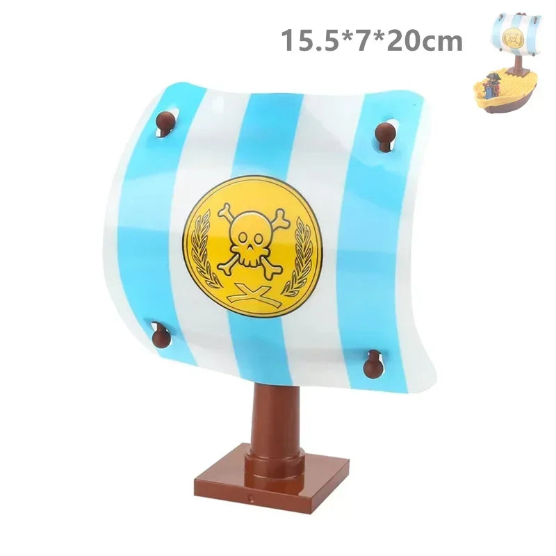 Big blocks Big Size Sea Adventure Ship Series with Pirates