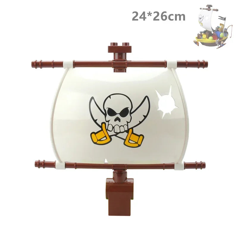 Big blocks Big Size Sea Adventure Ship Series with Pirates