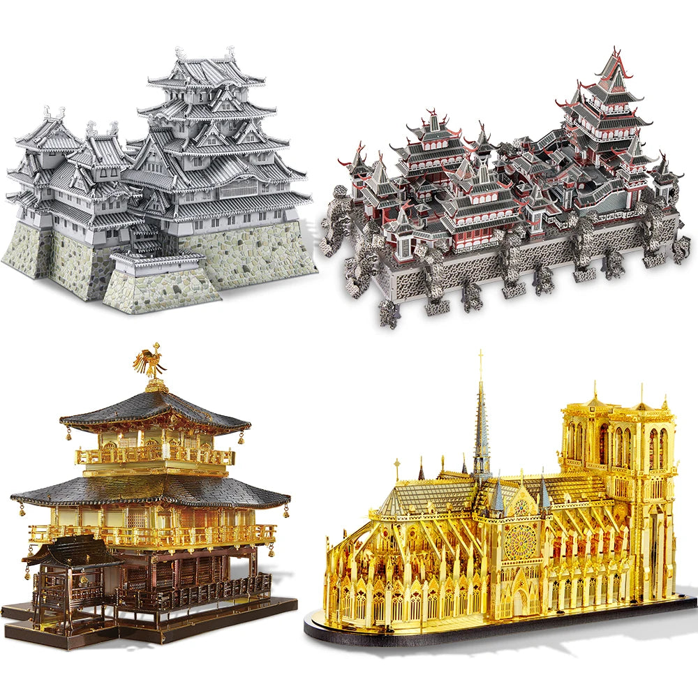 3D Metal Puzzle World Wonder Notre-Dame of Paris Himeji-jo