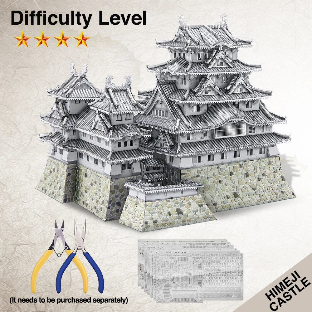 3D Metal Puzzle World Wonder Notre-Dame of Paris Himeji-jo