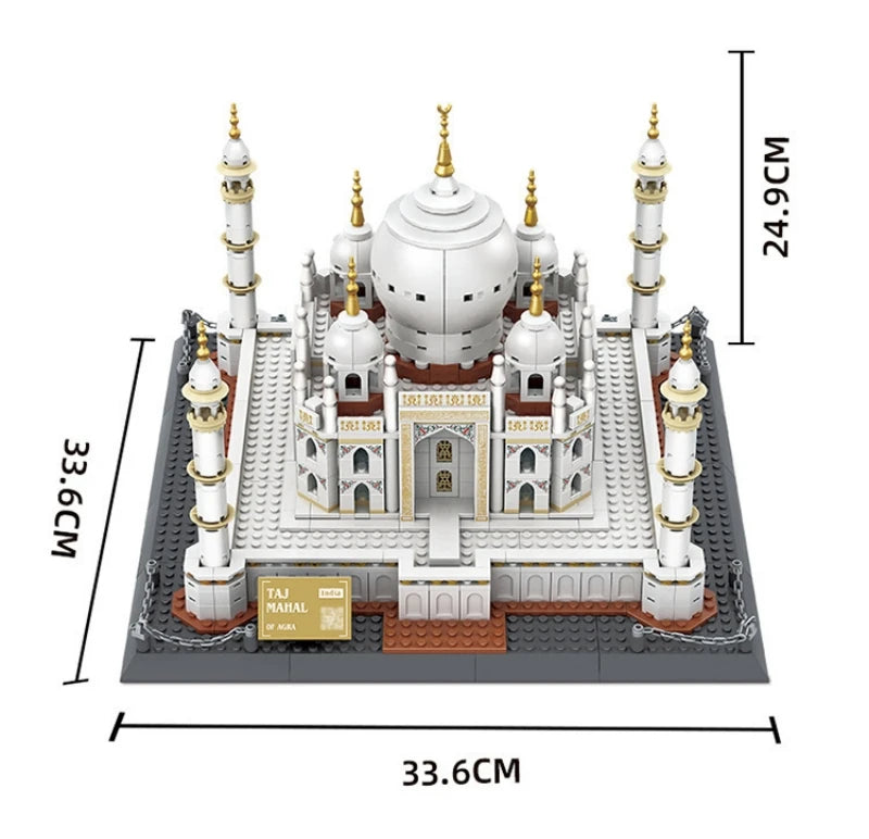 1113PCS World Wonder MOC Brick Taj Mahal-Agra India Building Bricks