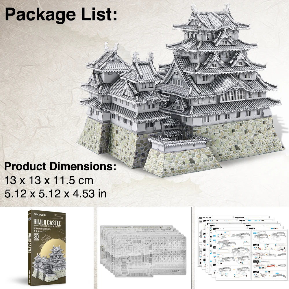 3D Metal Puzzle World Wonder Notre-Dame of Paris Himeji-jo