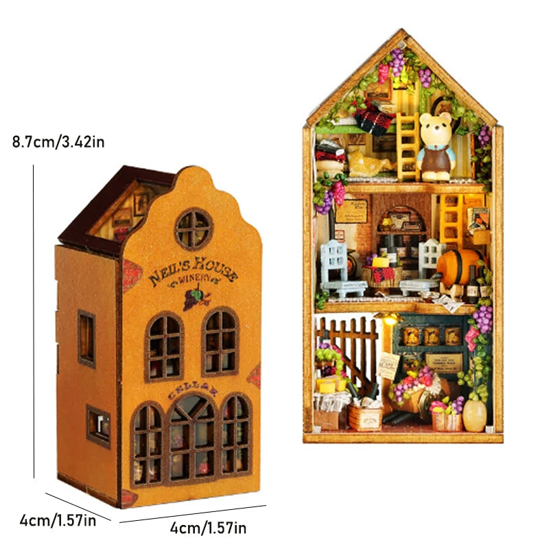6 Cozy Miniature 3D Puzzle England Woodhouse Doll House