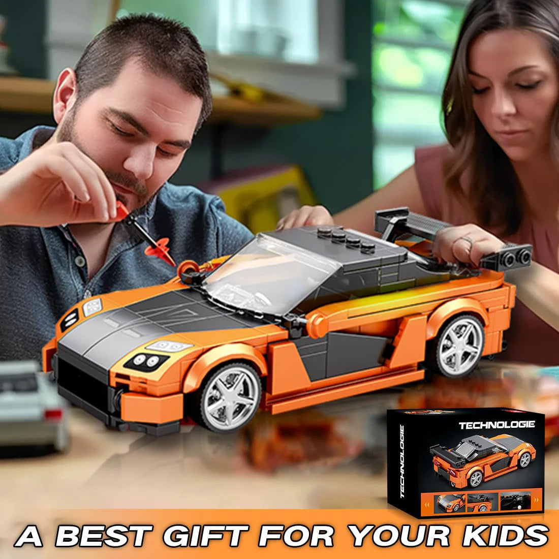 367PCS RX7 Sports Car for Self Assembly Bricks