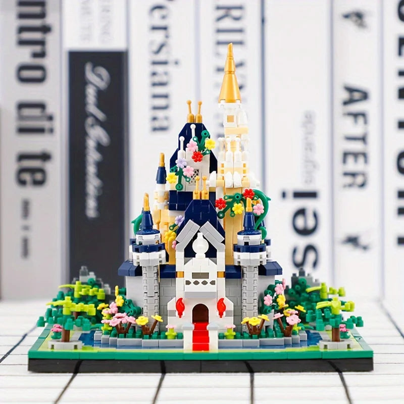 1165 PCS Mini bricks Princess Castle Building Blocks Model