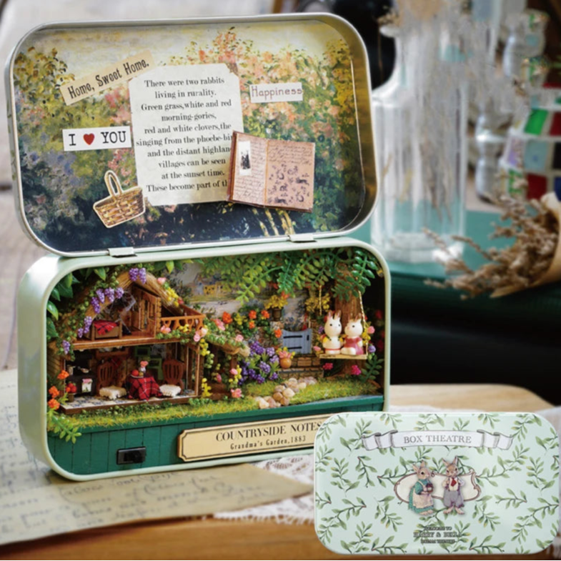 DIY Box Theater Doll Houses Miniature Home Nostalgic Theme
