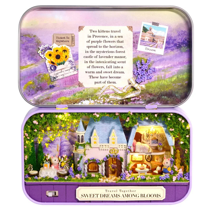 DIY Box Theater Doll Houses Miniature Home Nostalgic Theme