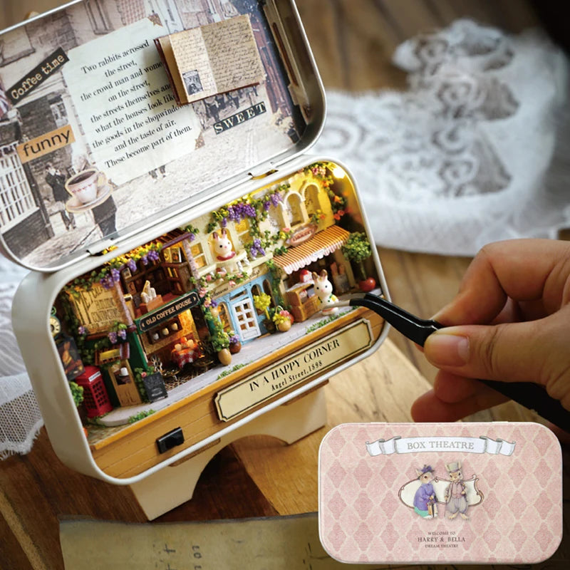 DIY Box Theater Doll Houses Miniature Home Nostalgic Theme