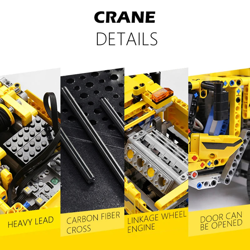 3218PCS Technical Construction Site Engineering Crane Trucks with Remote Control