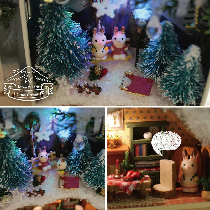 DIY Box Theater Doll Houses Miniature Home Nostalgic Theme