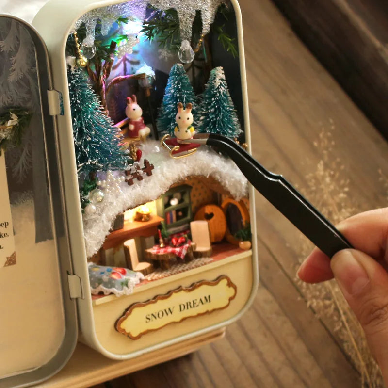 DIY Box Theater Doll Houses Miniature Home Nostalgic Theme