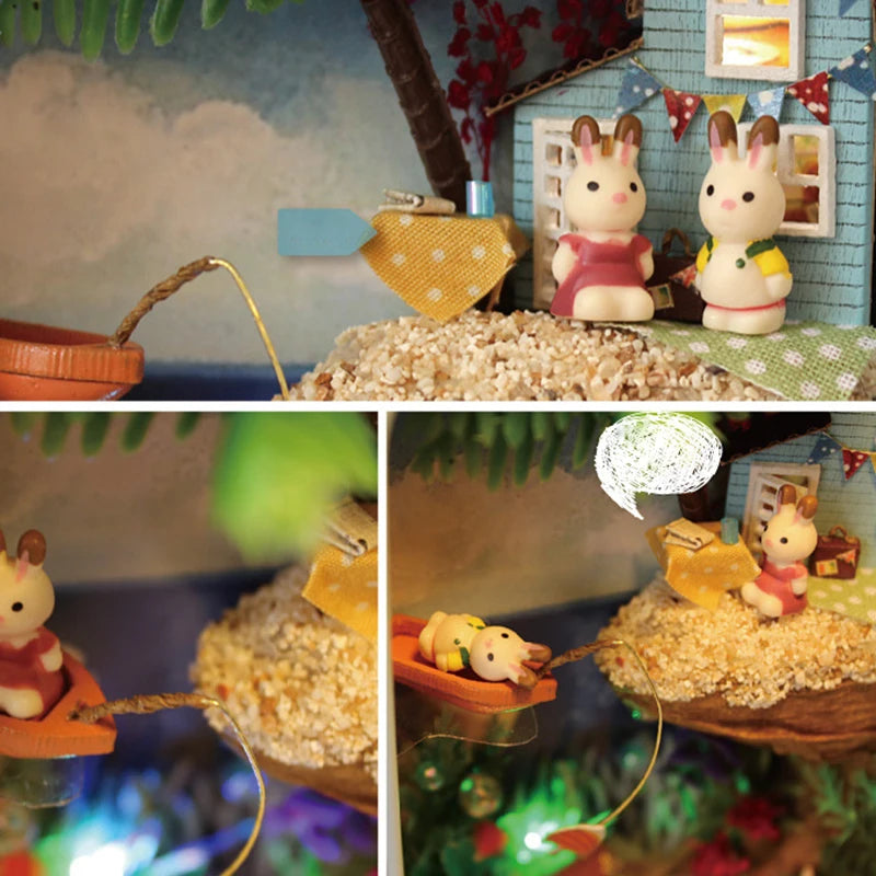 DIY Box Theater Doll Houses Miniature Home Nostalgic Theme