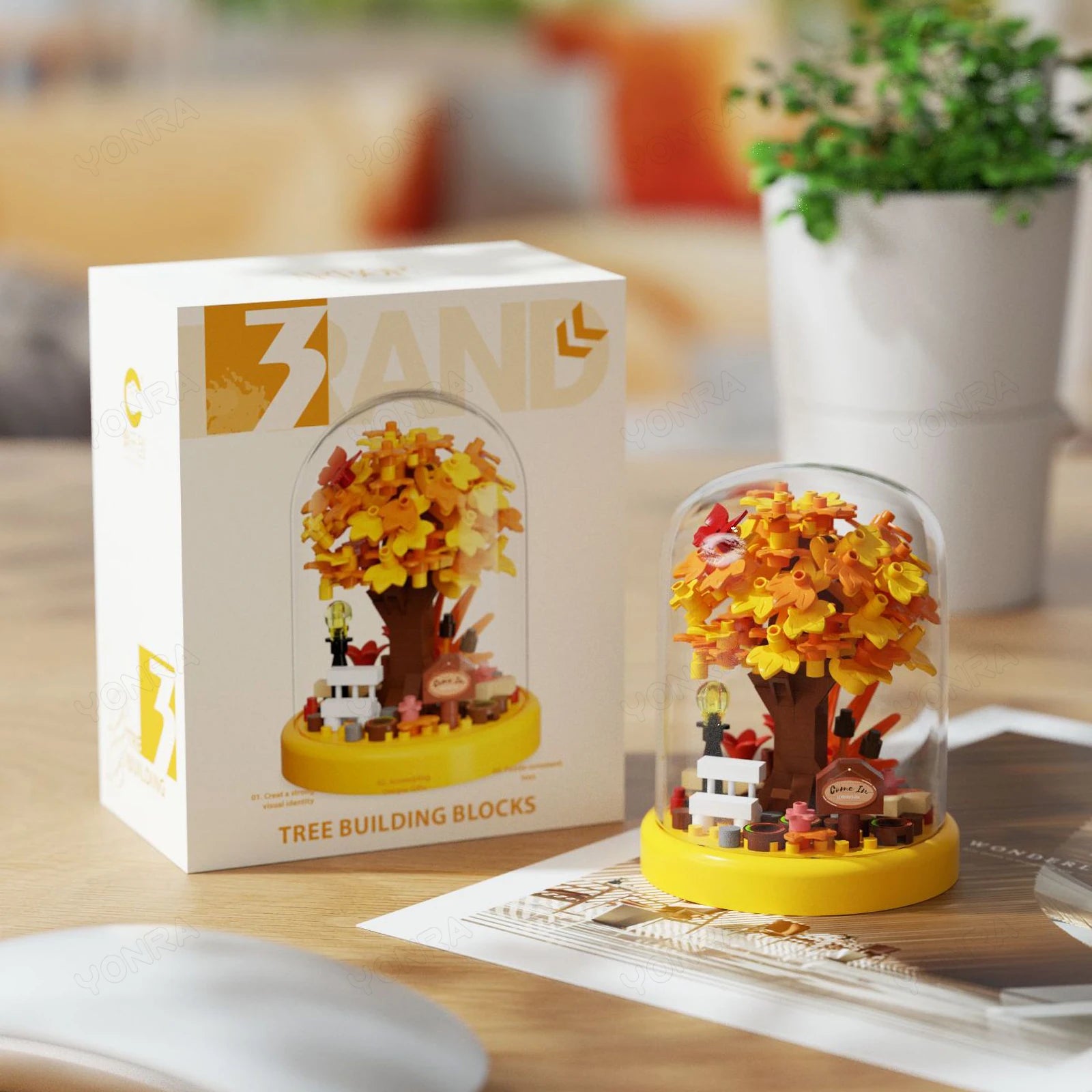 90PCS Four Seasons Mini Garden Bricks