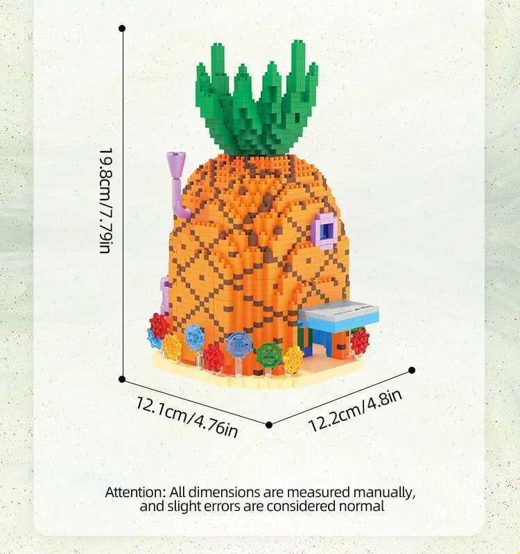 2931PCS SpongeBob Pineapple House Krusty Krab Resurrection Island