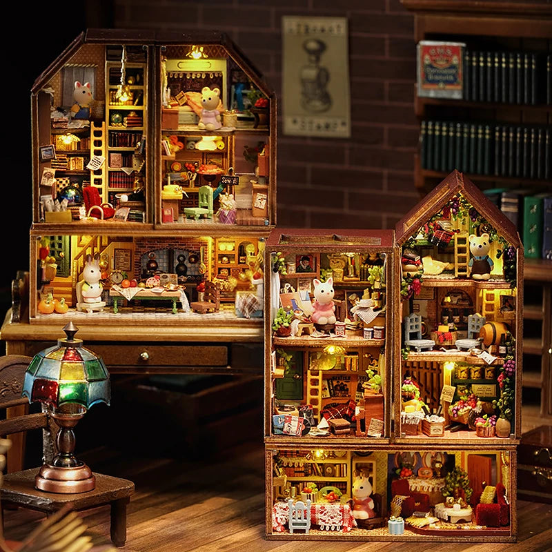 6 Cozy Miniature 3D Puzzle England Woodhouse Doll House