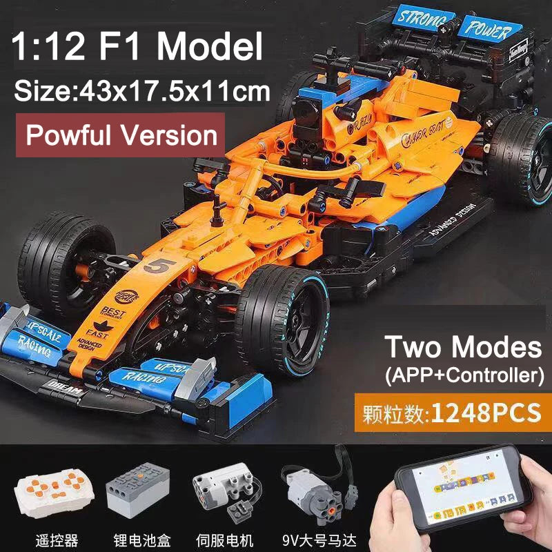 1392PCS 1:12 F1 Formula Racing Model Car (Compatible with Remote)