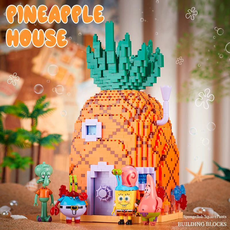 2931PCS SpongeBob Pineapple House Krusty Krab Resurrection Island