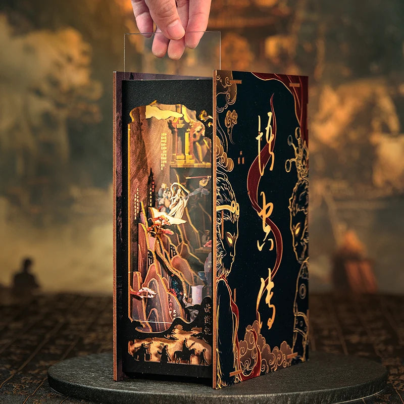 Wooden 3D Puzzle DIY Book Nook Kit Miniature Mystery Thriller
