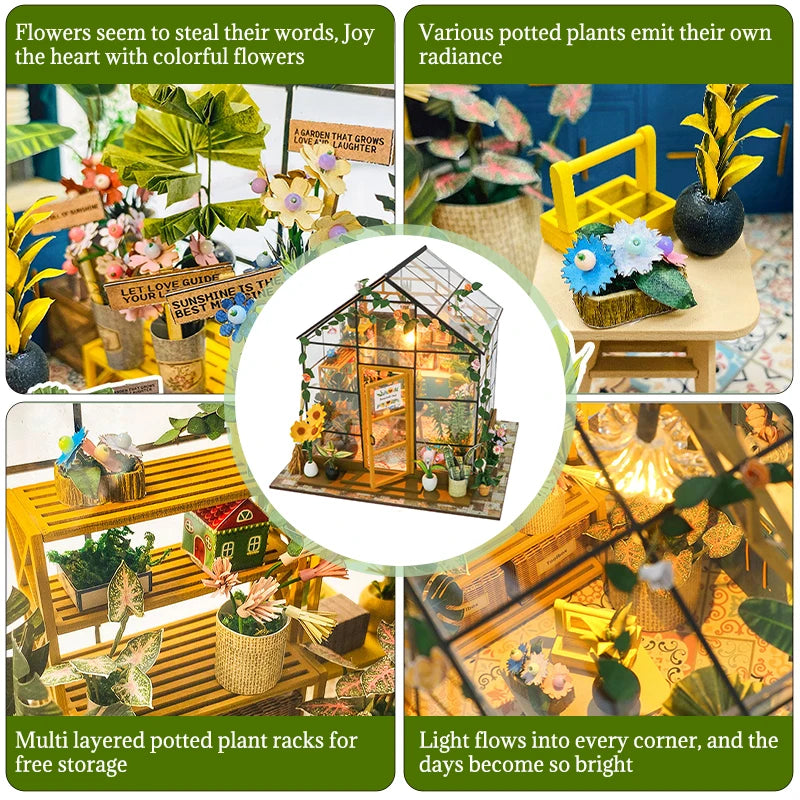 3D Model Flower House Greenhouse Handmade