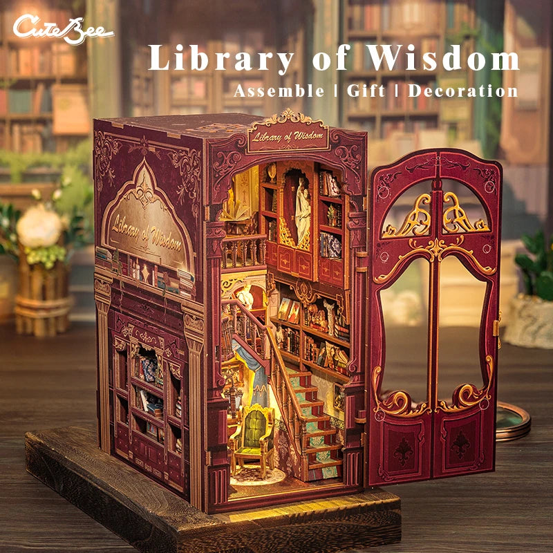 Wooden 3D Puzzle DIY Book Nook Kit Miniature Mystery Thriller