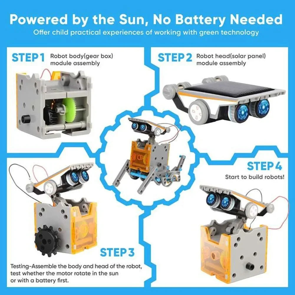13 in 1 Solar Powered Robot Science Brick Set