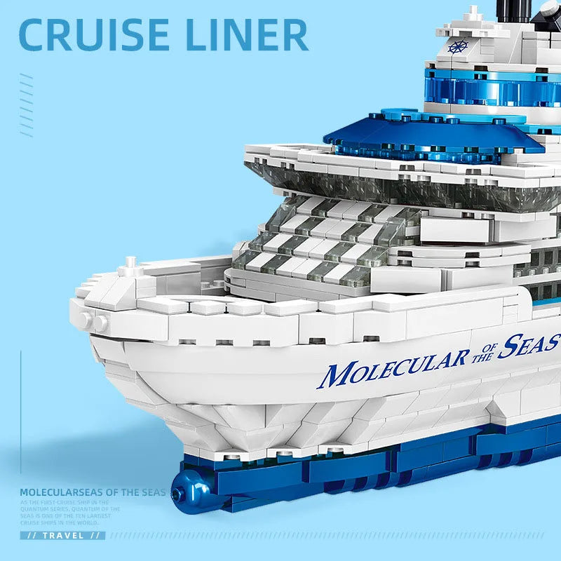 2428PCS MOC Cruise Liner Ship Sailing Boat Building Blocks Set