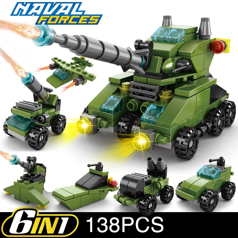 150PCS 6in1 Military Force and Army