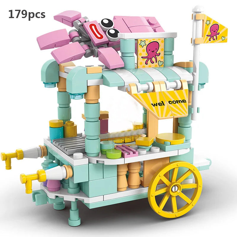 180PCS DIY Mini Food Cart Desk Decoration