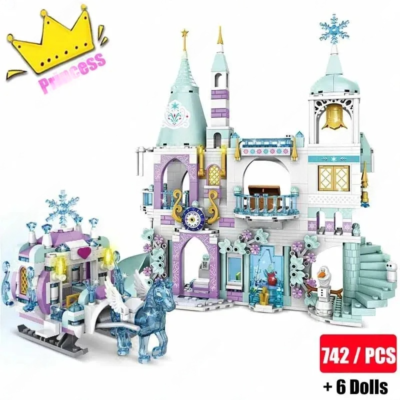 2025 Girls Friendship Tree House Villa Castle Building Blocks Classic Friends Girl's Model Figures Toys For Kids Birthday Gift
