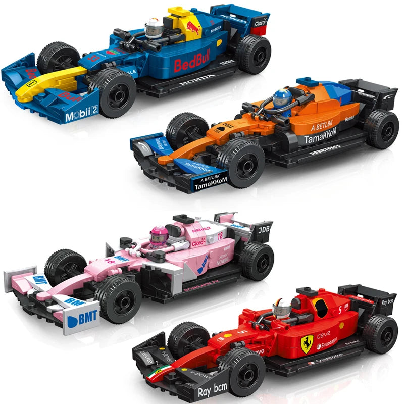 2025 Formula 1 Racing City Speed Champion F1 Building Blocks Vehicle