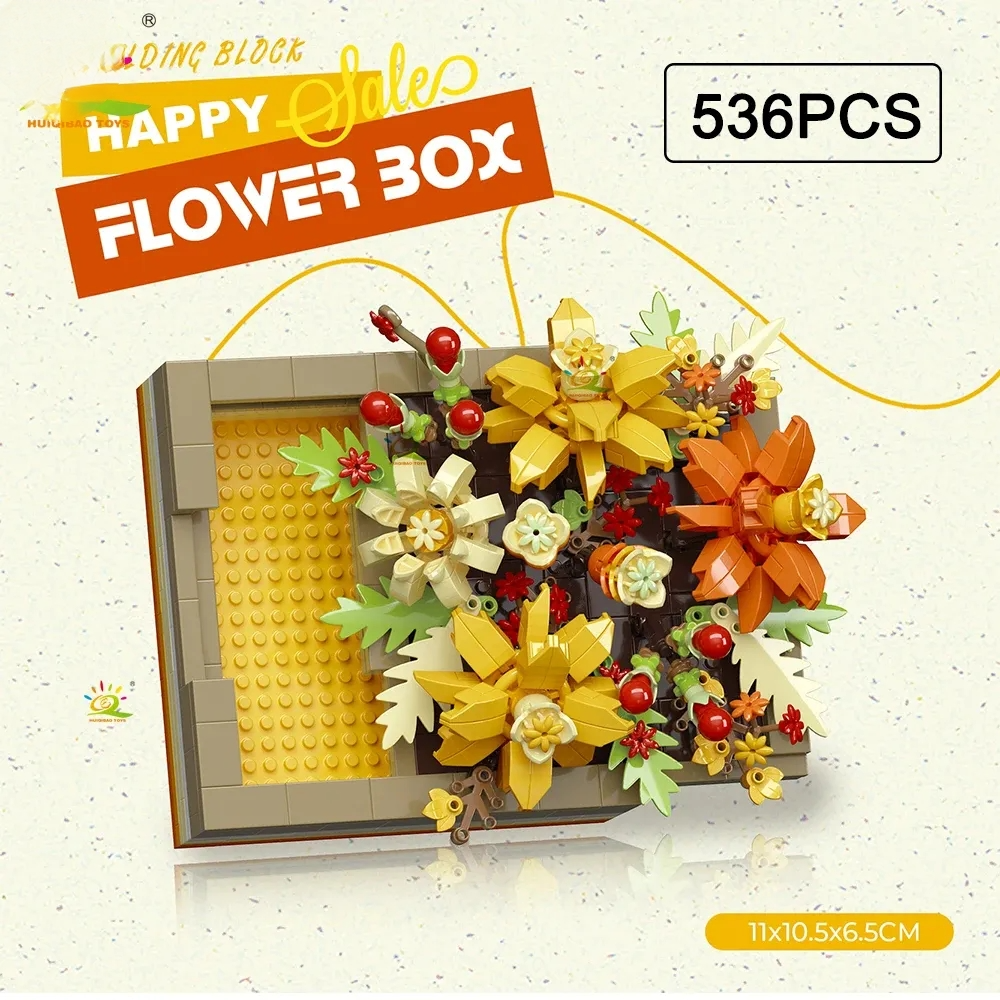 600 PCS Floral Bricks in Photo Frame