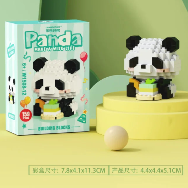 Panda Micro Building Block Assembly Bricks Home Decoration
