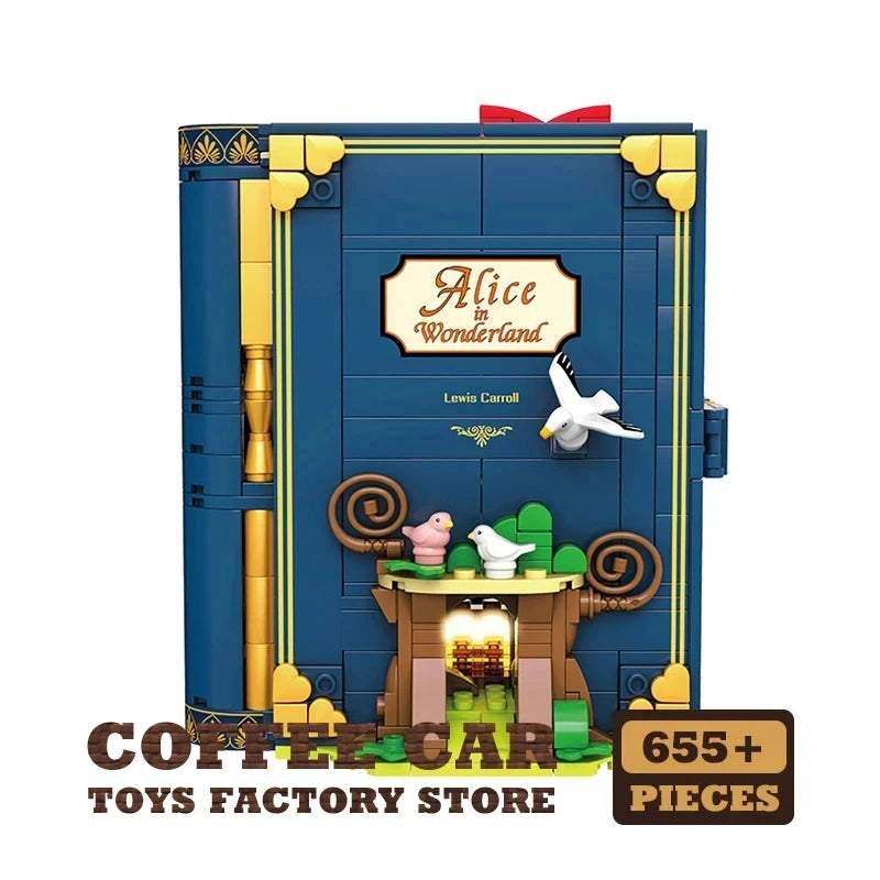 650PCS 3D Disney Fairy Tales Dream Princess Storybook Building