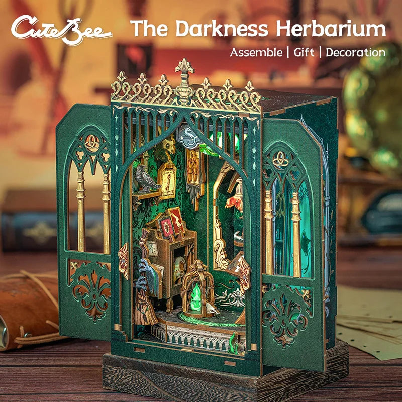 Wooden 3D Puzzle DIY Book Nook Kit Miniature Mystery Thriller