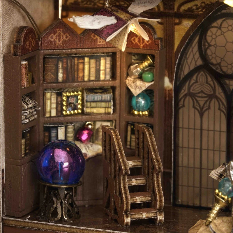 DIY Miniature Doll House Wooden Puzzle Bookstore/Bakery/Forest