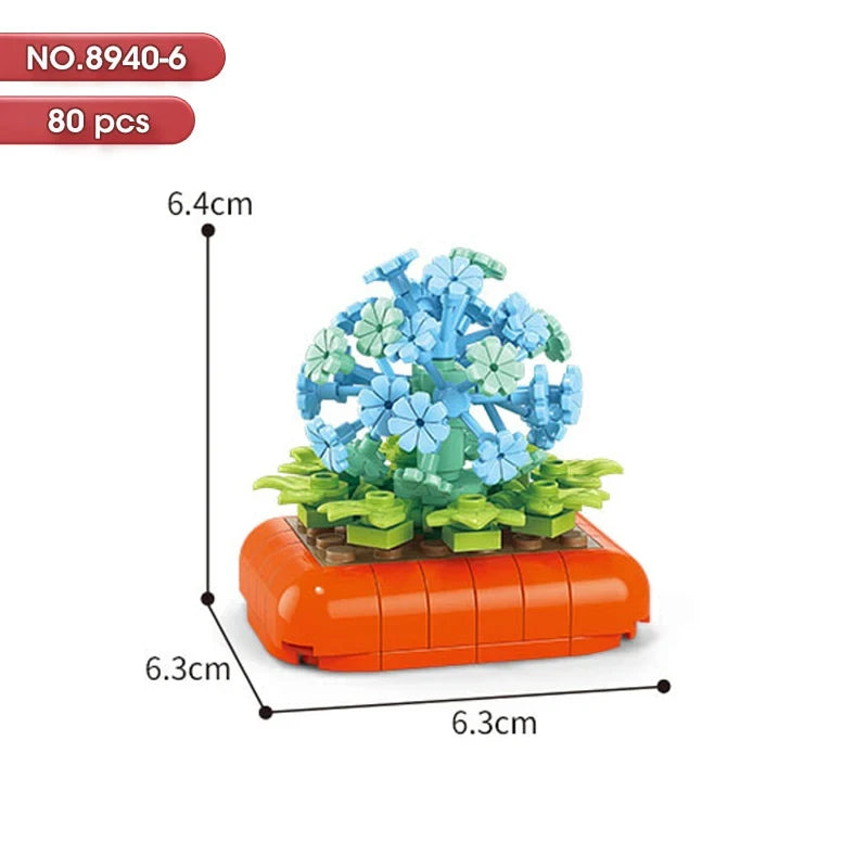 100PCS 10cm Mini Flowers Desert Succulent Collection Potted Plants