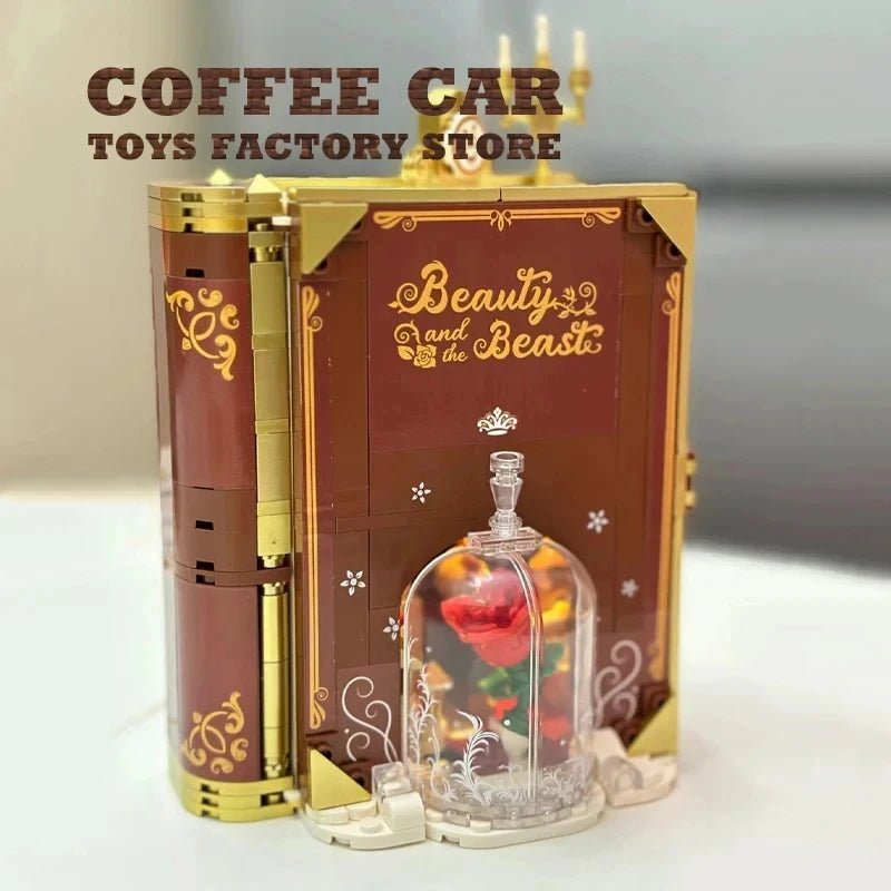 650PCS 3D Disney Fairy Tales Dream Princess Storybook Building
