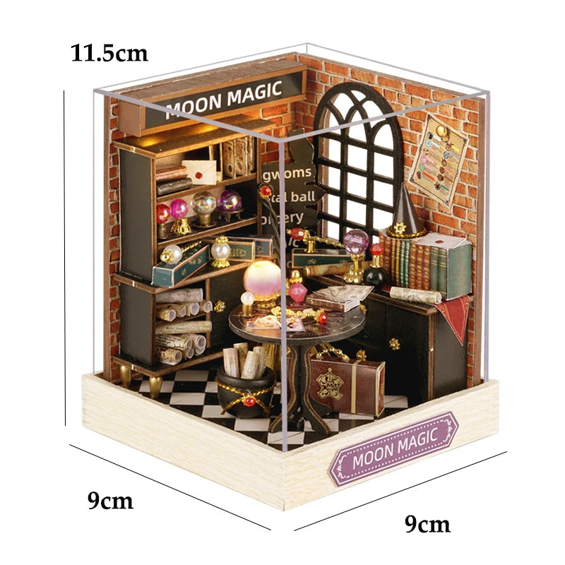 Miniature DIY Doll House Streetshouse 3D Puzzle Building Assembly Kit