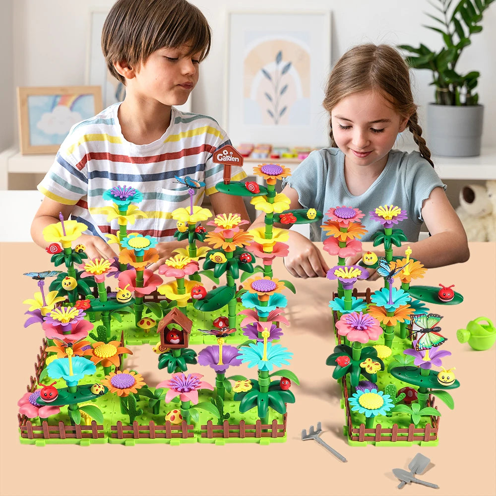 224 Piece Flower Garden Building Toy for Preschoolers