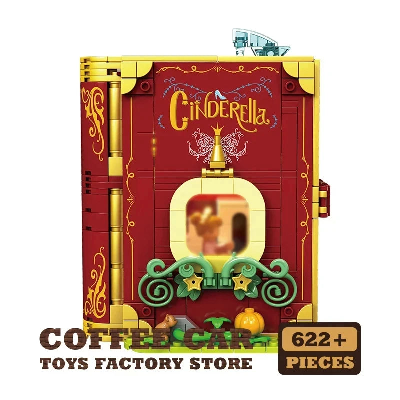 650PCS 3D Disney Fairy Tales Dream Princess Storybook Building