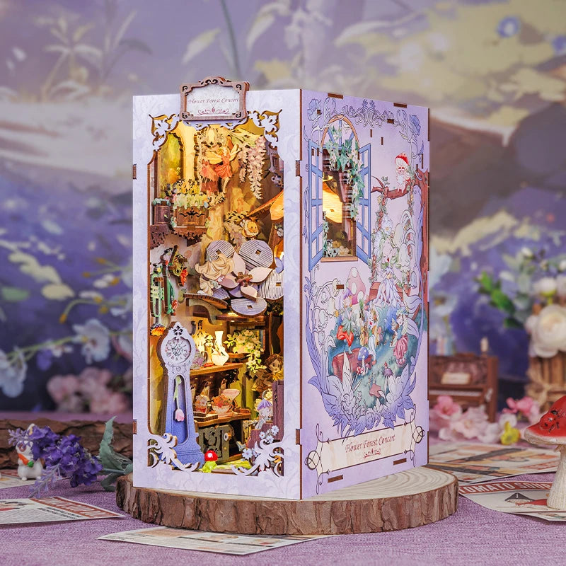 Wooden 3D Puzzle DIY Book Nook Kit Miniature Mystery Thriller