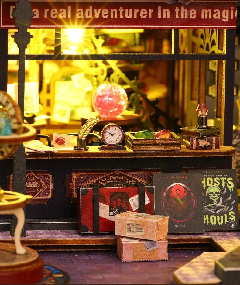 3D Big DollHouse Wooden Puzze House and Clock Tower with Mini Furniture