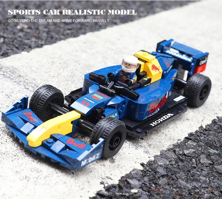 2025 Formula 1 Racing City Speed Champion F1 Building Blocks Vehicle