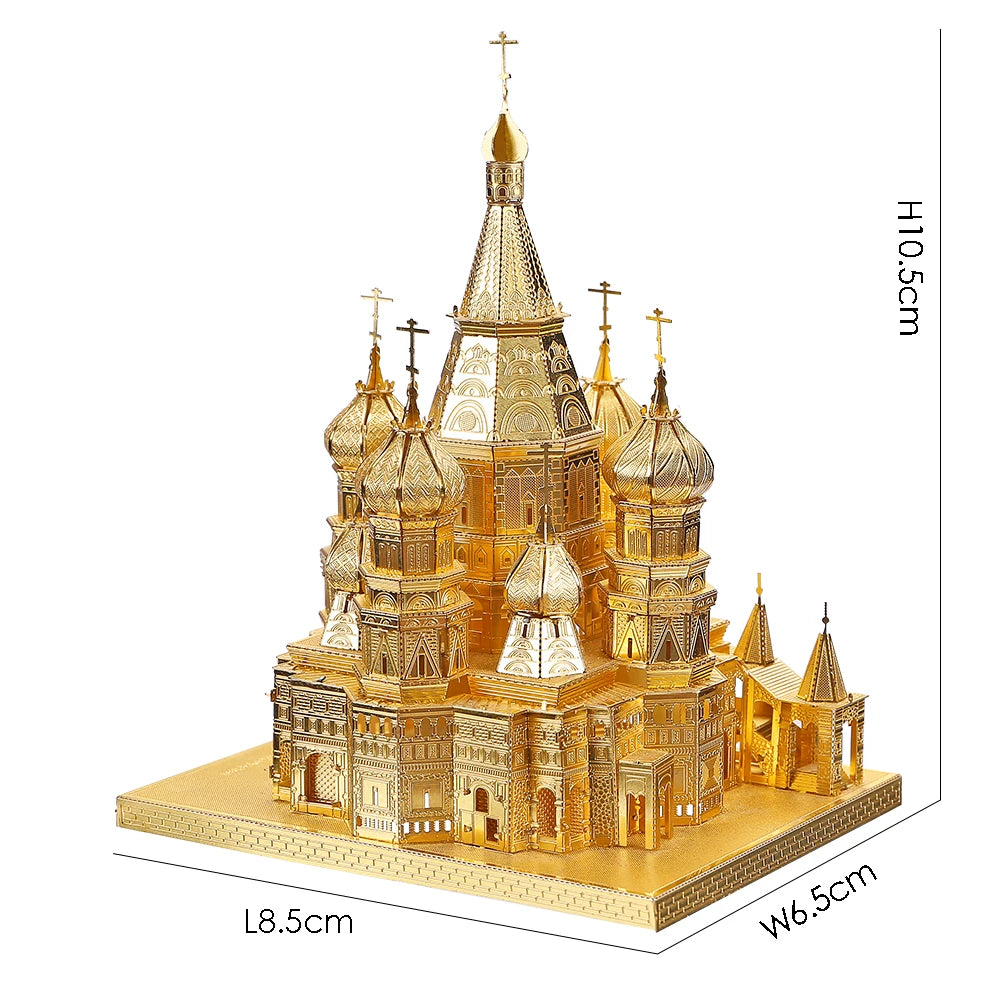 3D Metal Puzzle Saint Basil's Cathedral Model Building