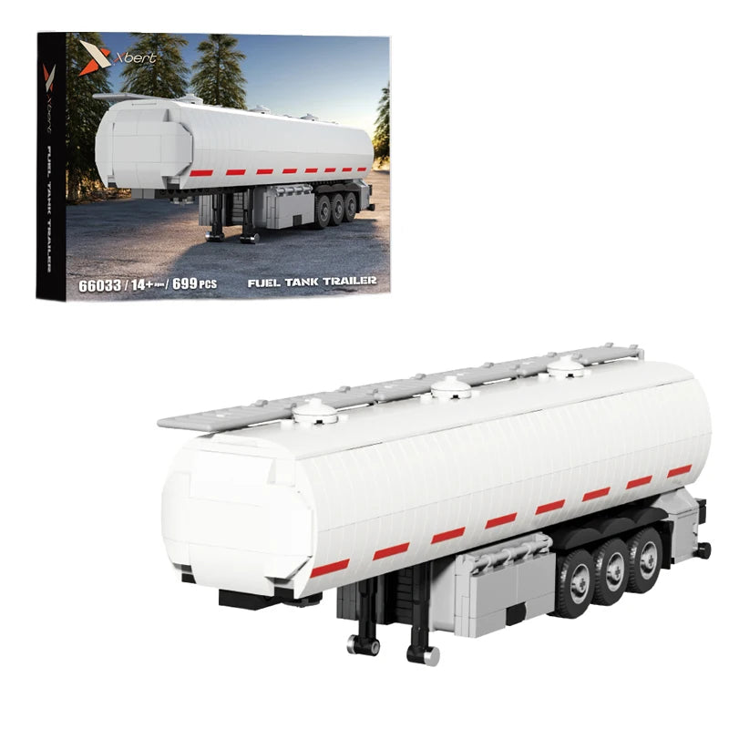 421PCS European Truck Trailor  Container Trailer Model Bricks
